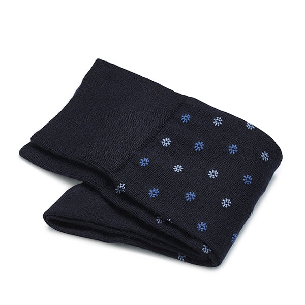 Calcetines de lana merino para hombres – Intrecci | Azul oscuro