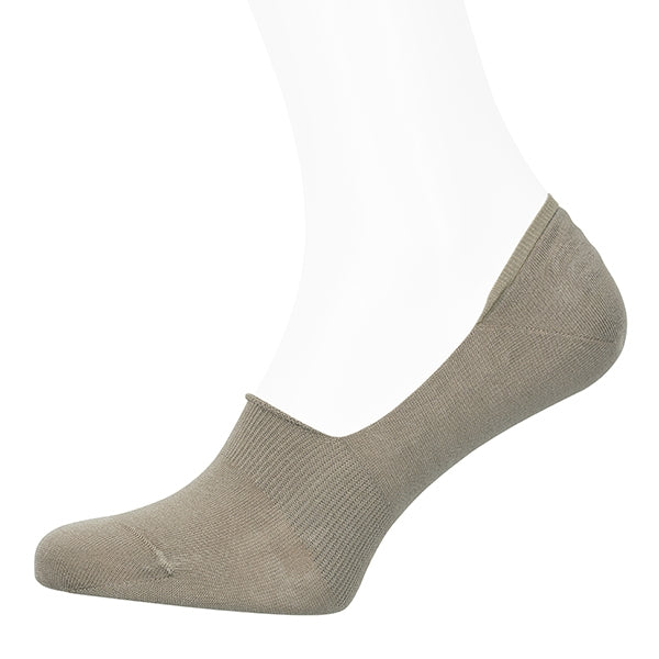 Cotton Men's Socks – Invisible | Taupe