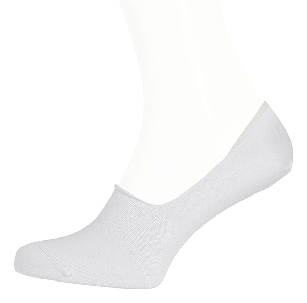 Cotton Men's Socks – Invisible | White
