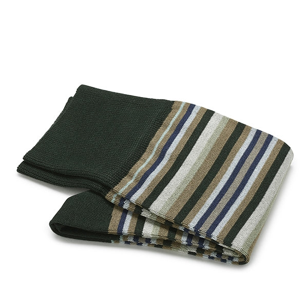 Cotton Men's Socks – Strisce d'Arte | Green