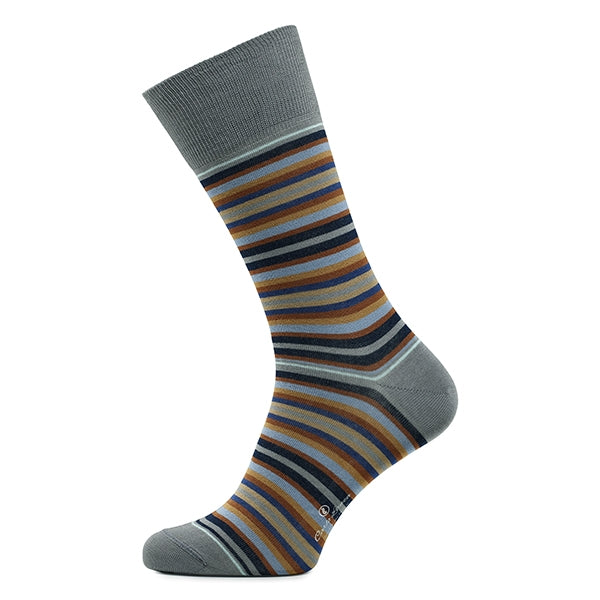 Chaussettes en coton pour hommes – Strisce d'Arte | Gris