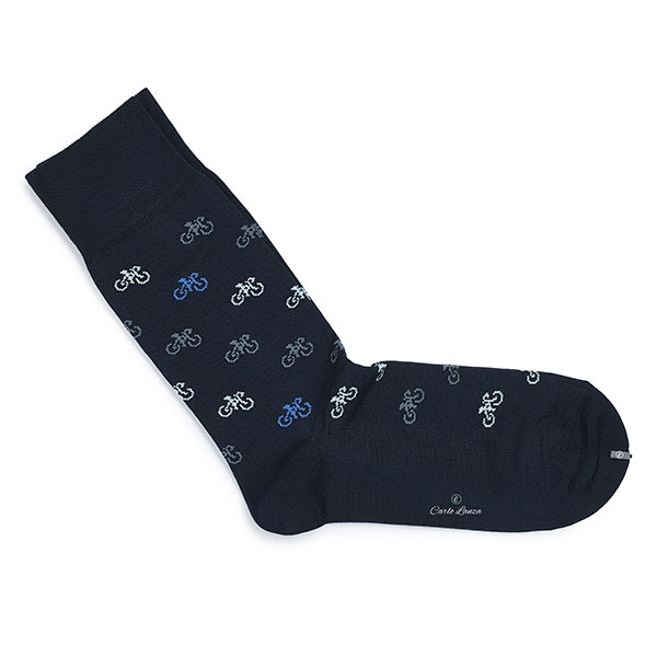 Cotton Men's Socks – Intrecci | Dark Blue