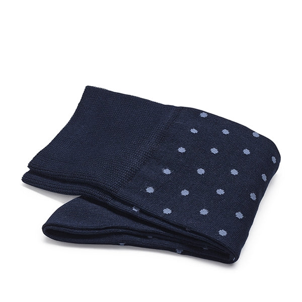 Chaussettes en coton pour hommes – Intrecci | Bleu foncé