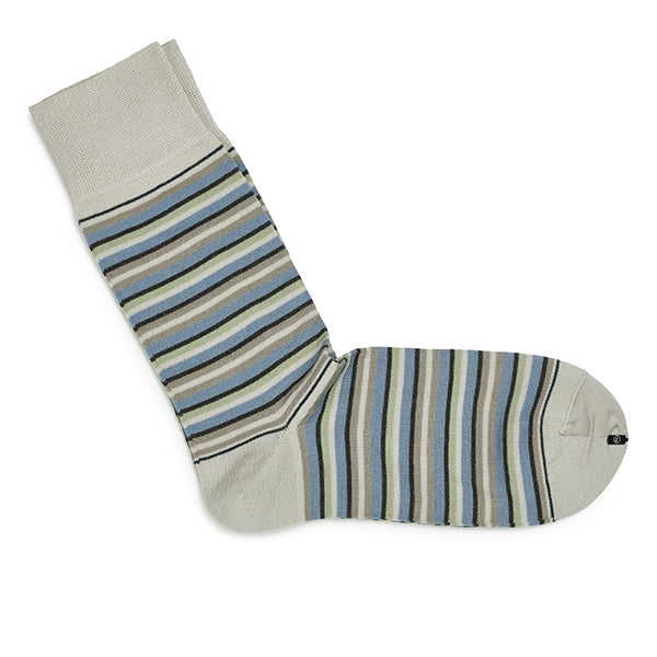 Cotton Men's Socks – Strisce d’Arte | Sand