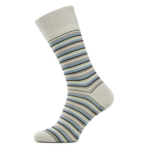 Cotton Men's Socks – Strisce d’Arte | Sand