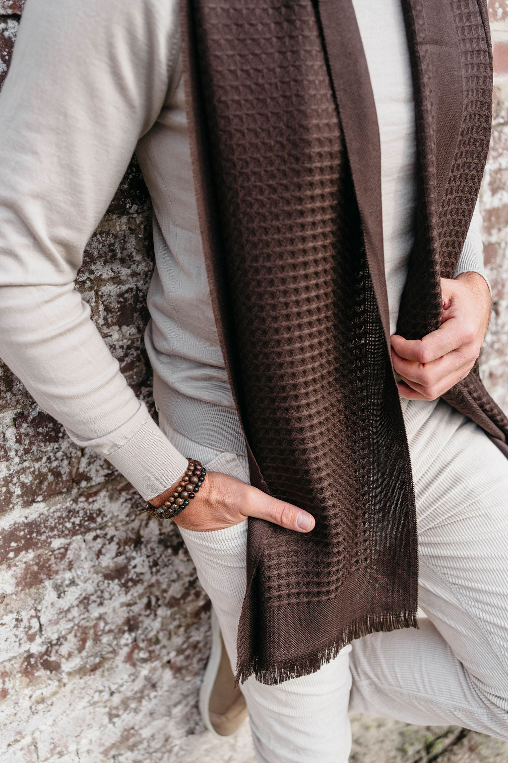 Scarf Giuseppe | Dark Brown