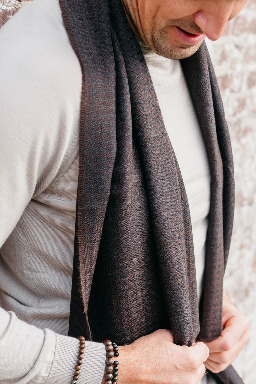 Bufanda Leonardo | Marrón oscuro