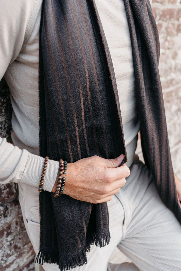 Fermaglio Scarf Pinzolo | Marrone Scuro