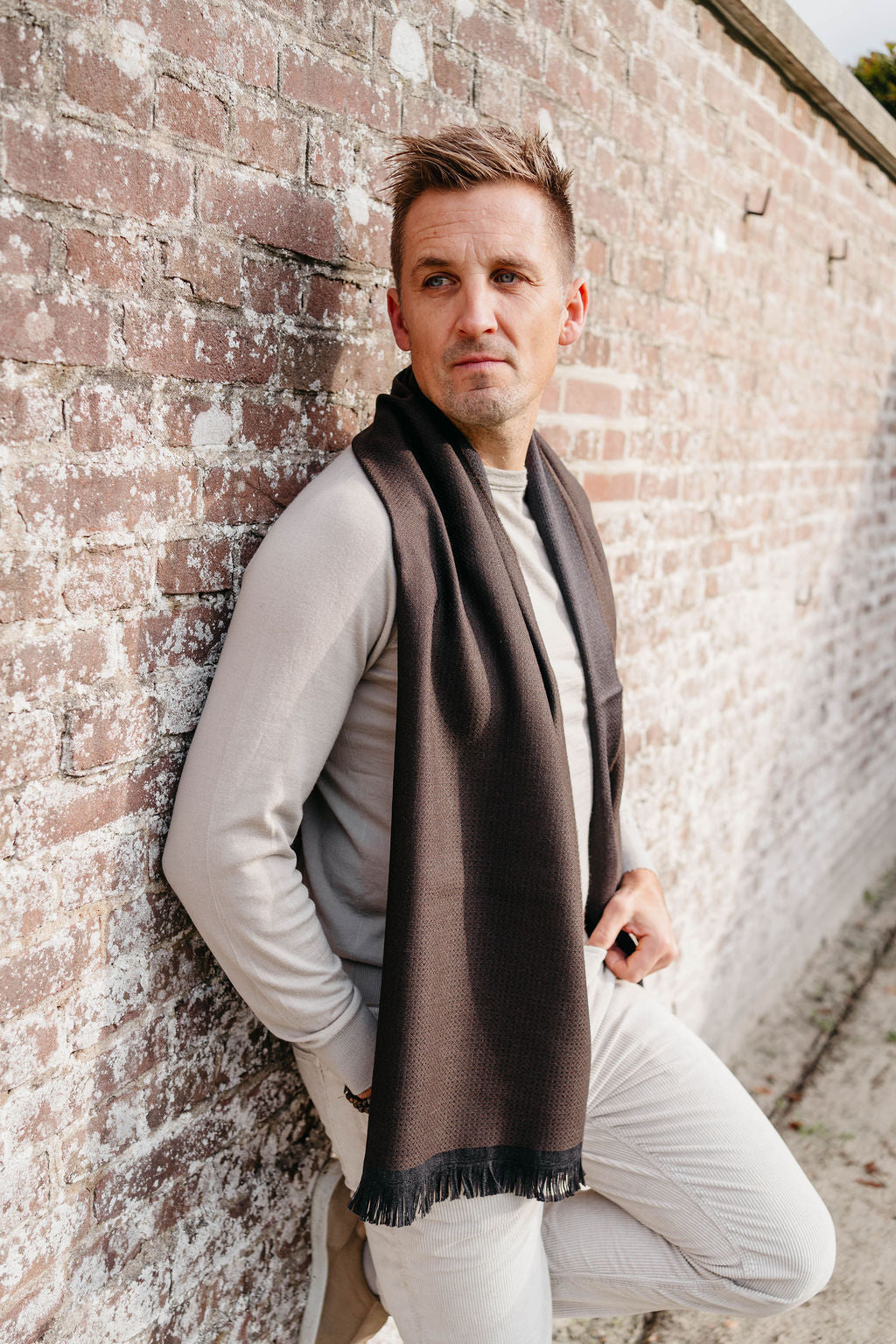 Damasco Scarf | Dark Brown