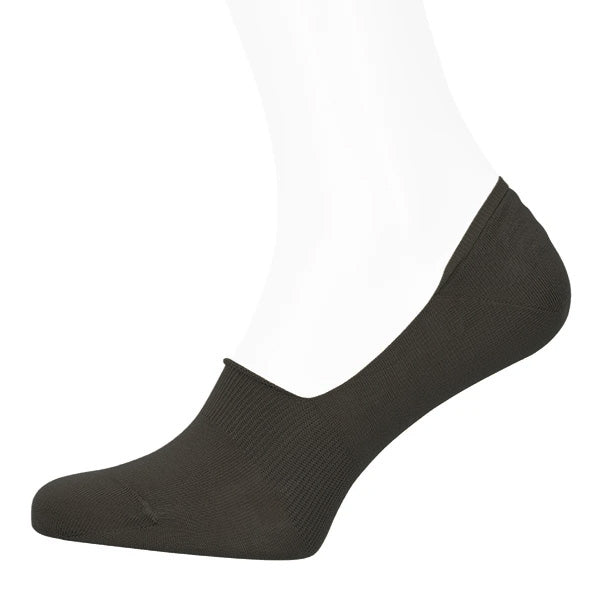 Calcetines de algodón para hombres – Invisibles | Marrón oscuro