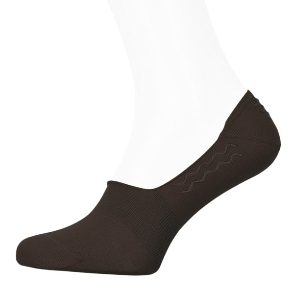 Chaussettes en coton pour hommes – Invisibles | Marron foncé