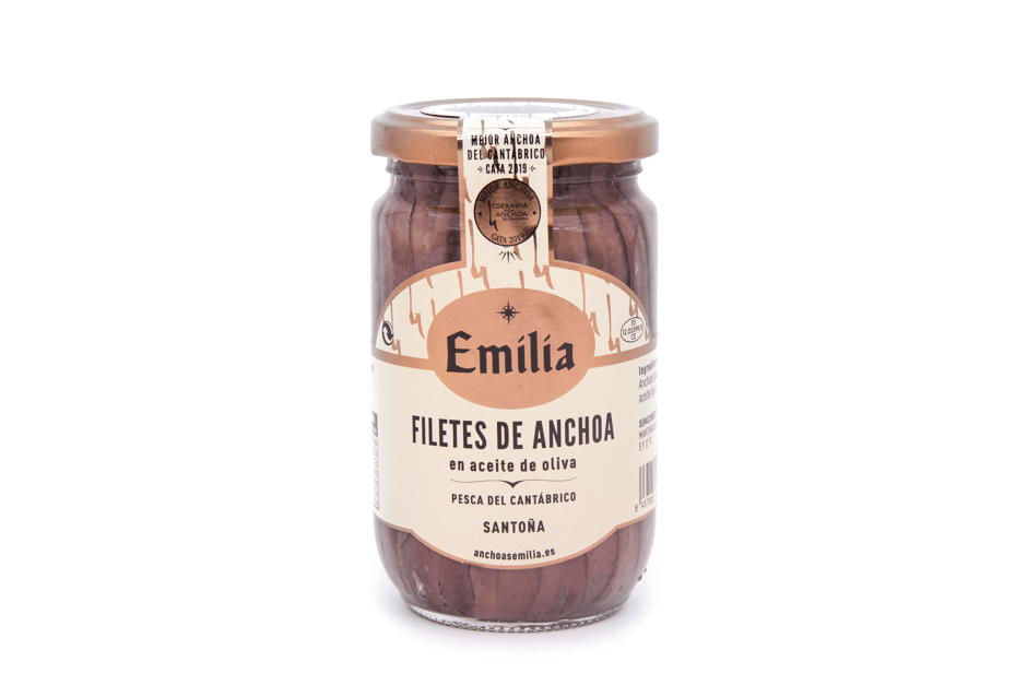 Filés de Anchova em Azeite Série Ouro - Pote de Peixe Cantábrico 310g