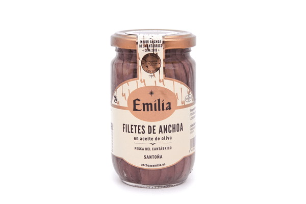 Filetes de Anchoa en Aceite de Oliva Serie Oro - Pescado del Cantábrico tarro 310gr.