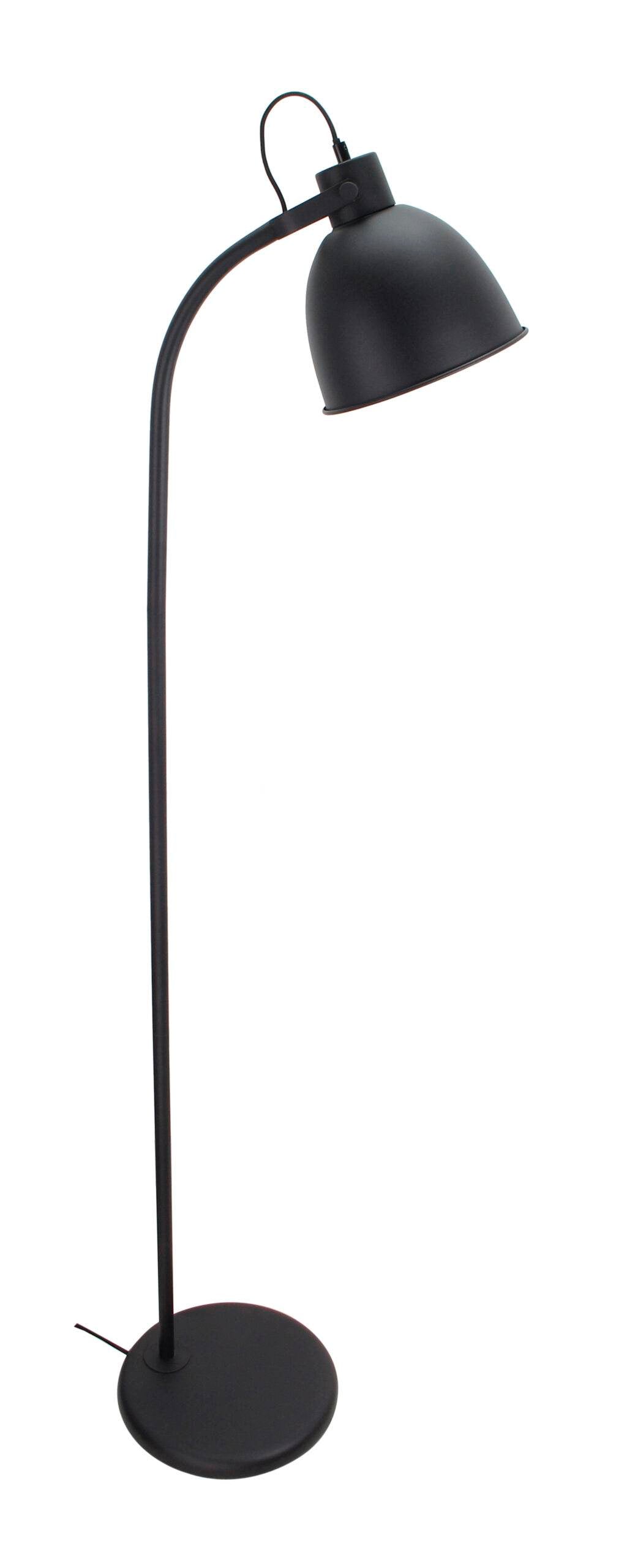 Moderne Chericoni Koen vloerlamp in zwart, 152 cm hoog, met 1 lichts E27 fitting, geschikt voor diverse ruimtes.
