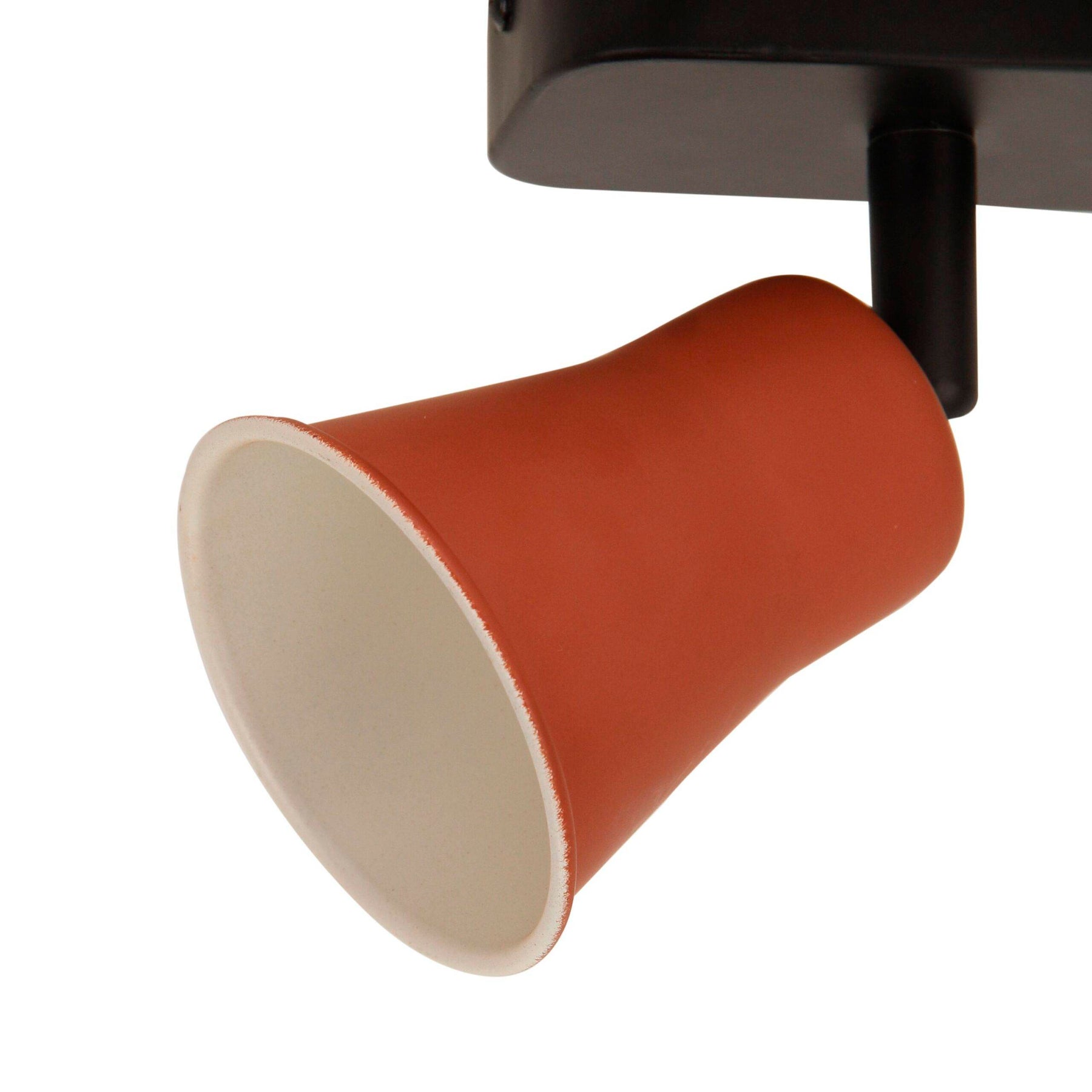 Lisa 2-lichts plafondlamp van Chericoni, E27 fitting, H 12 cm, met rood ontwerp voor sfeervolle verlichting in elke ruimte