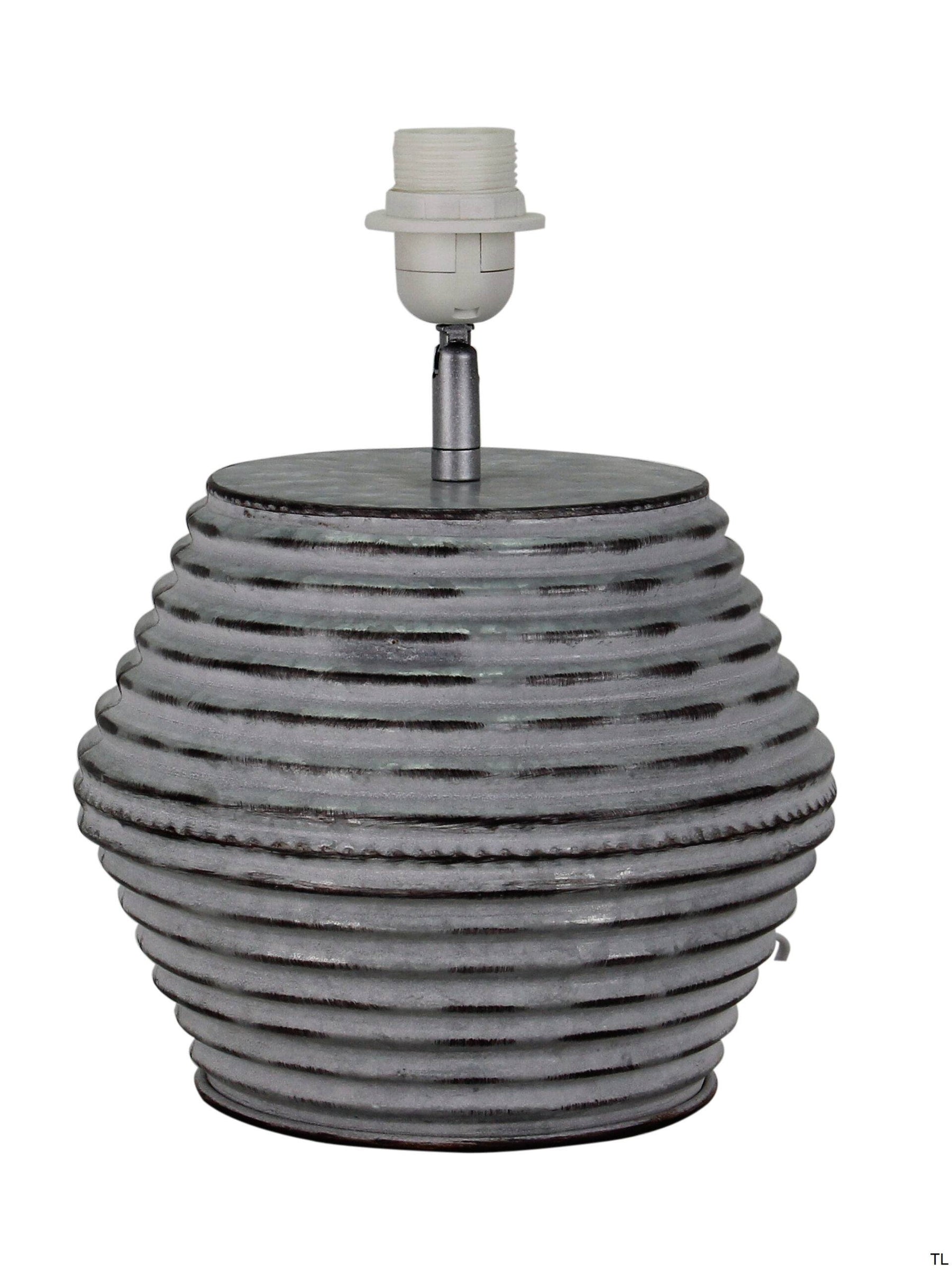 Modena 1-lichts tafellamp van Chericoni, zilver met grijs, Ø 30 cm, ideaal voor sfeerverlichting