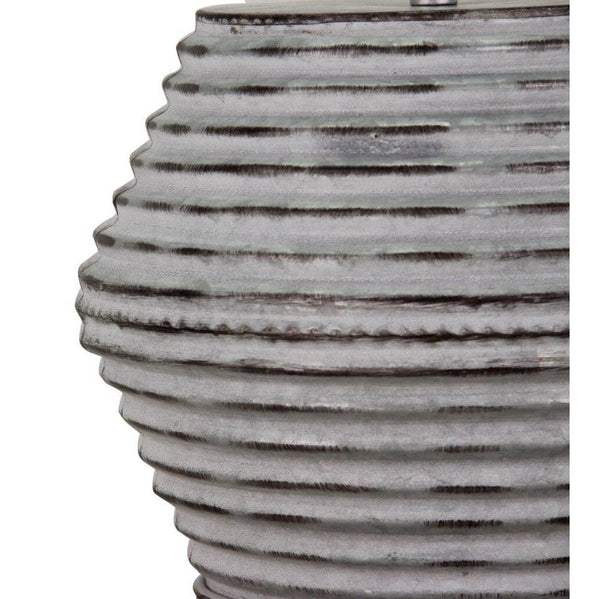 Chericoni Modena tafellamp, Ø 30 cm, 1 lichtbron, zilver en grijs, stijlvol voor elke ruimte