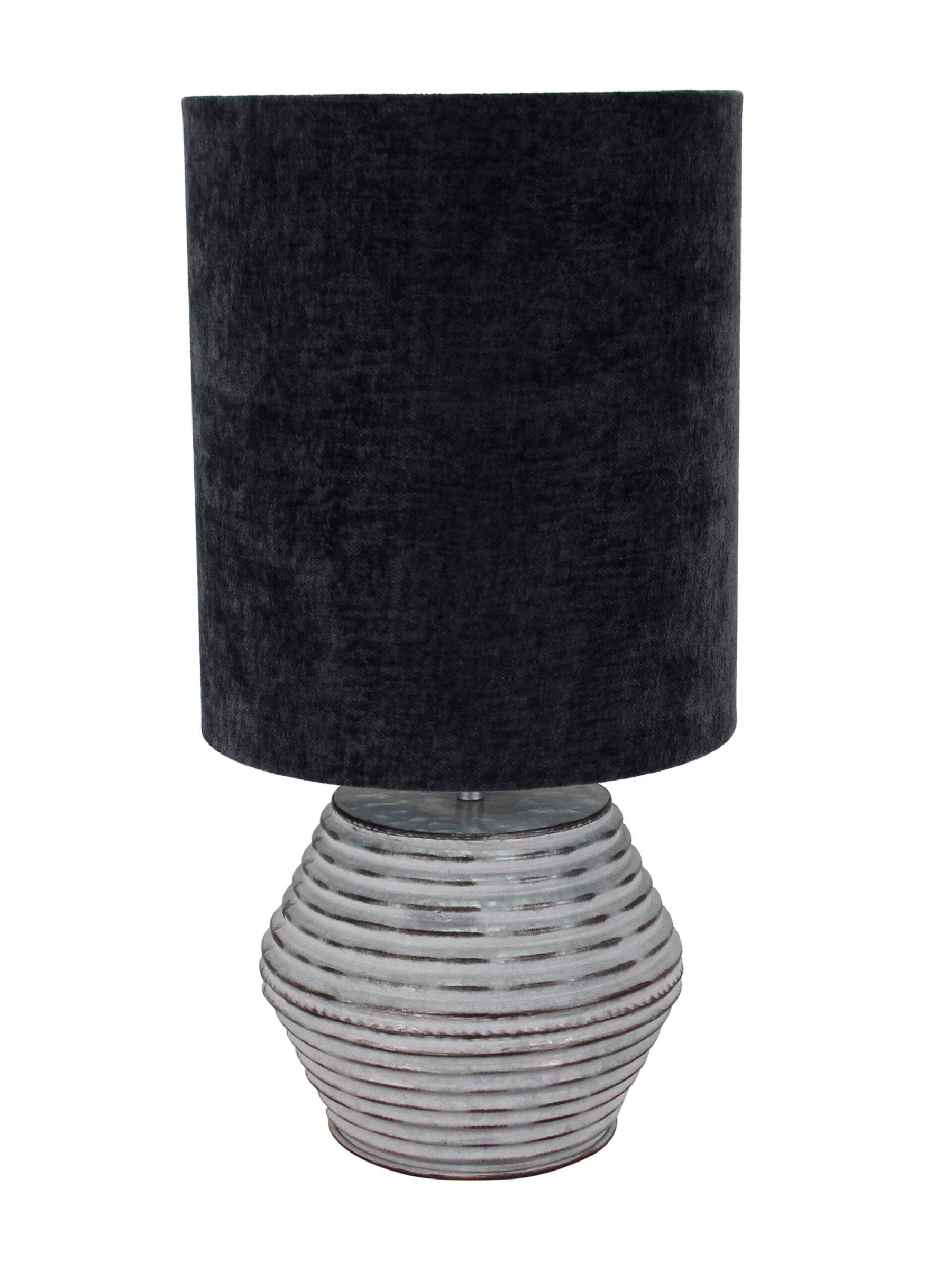 Modena tafellamp van Chericoni, Ø 30 cm, zilver en grijs, 1 lichtbron, geschikt voor hedendaagse interieurs