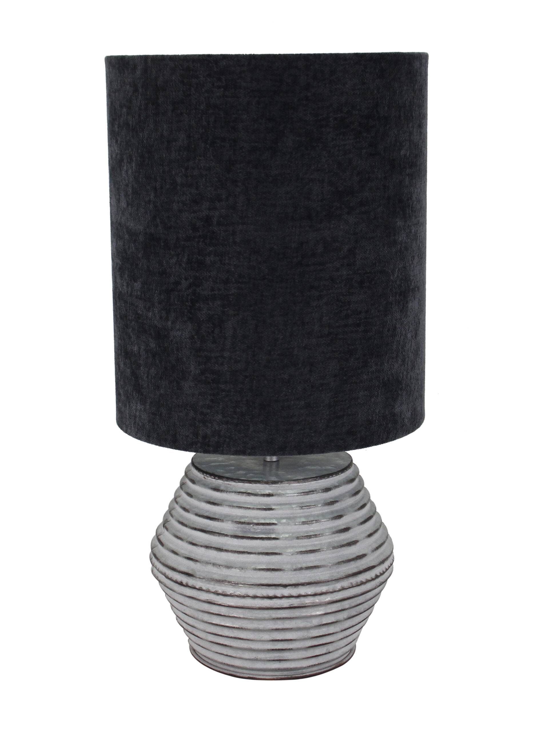 Modena tafellamp van Chericoni, Ø 30 cm, zilver en grijs, 1 lichtbron, geschikt voor hedendaagse interieurs