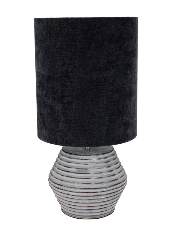 Modena tafellamp van Chericoni, Ø 30 cm, zilver en grijs, 1 lichtbron, geschikt voor hedendaagse interieurs