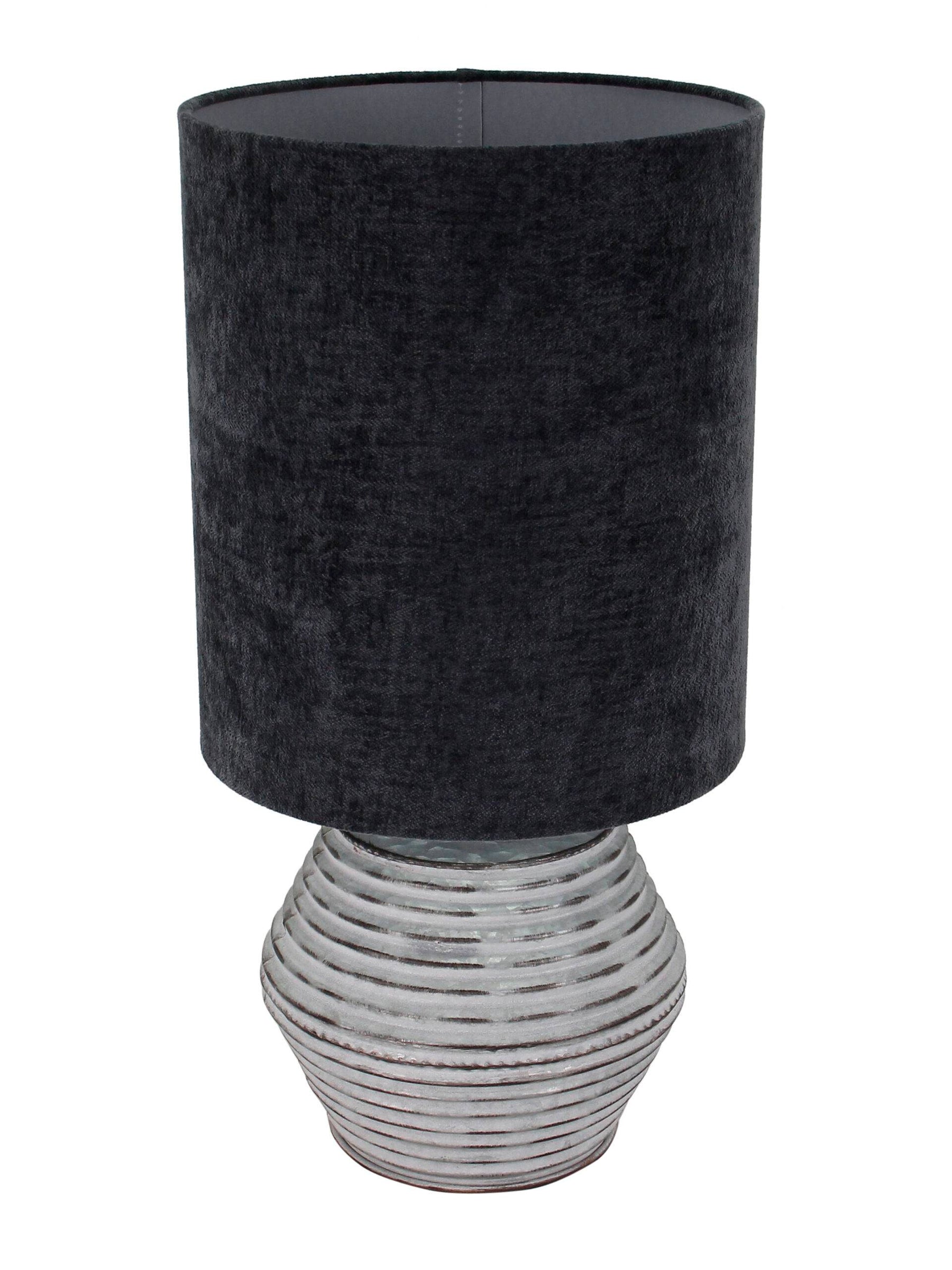 Chericoni Modena tafellamp, Ø 30 cm, zilver-grijs design, 1 lichtbron, perfect voor stijlvolle verlichting