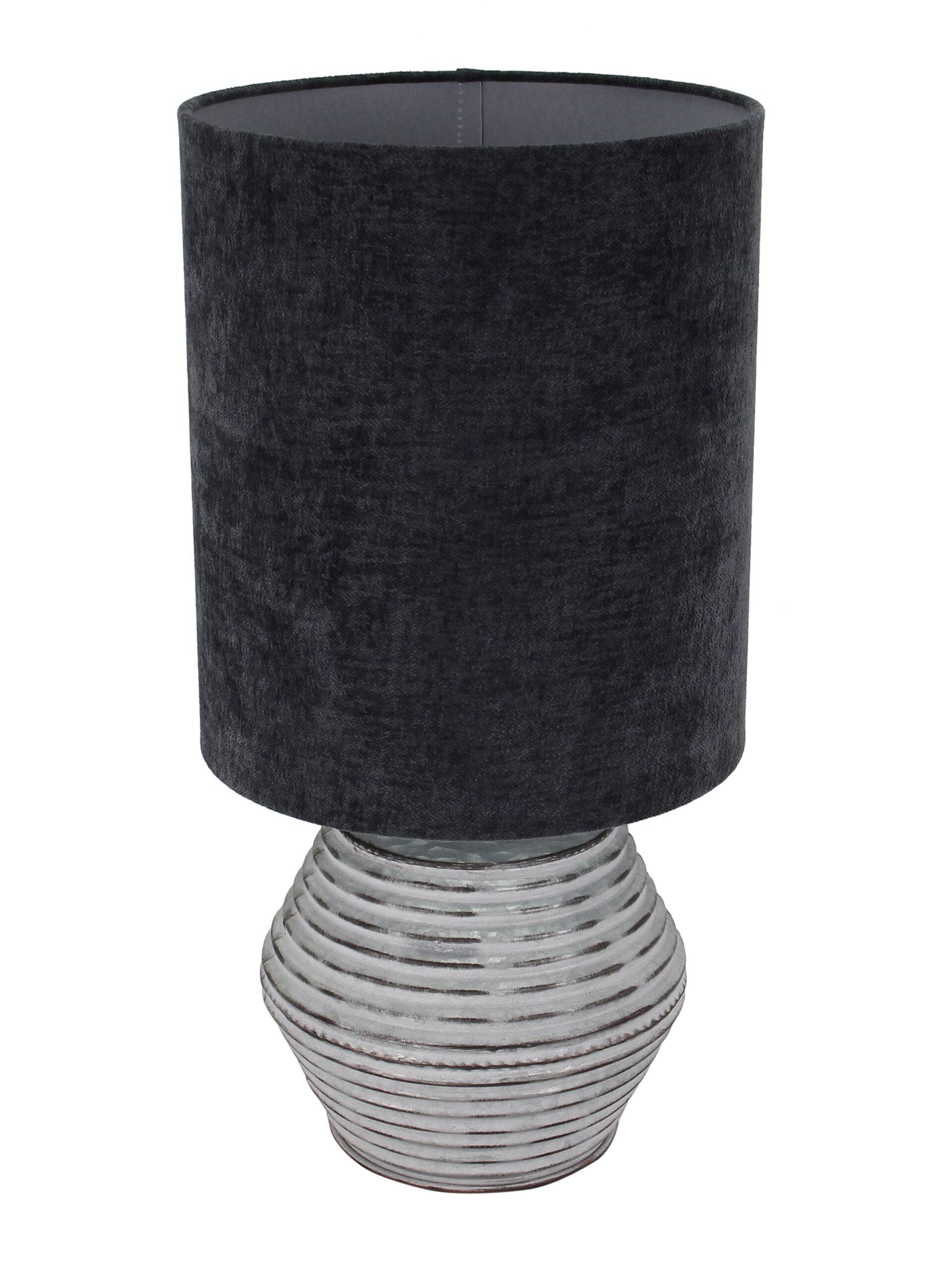 Chericoni Modena tafellamp, Ø 30 cm, zilver-grijs design, 1 lichtbron, perfect voor stijlvolle verlichting