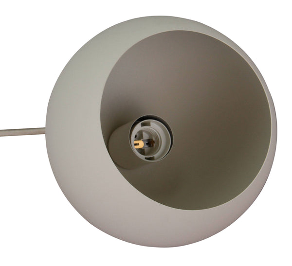 Occhio tafellamp van Chericoni, Ø 20 cm, crème design, gemaakt van ijzer en metaal, perfect voor woonkamer of slaapkamer.