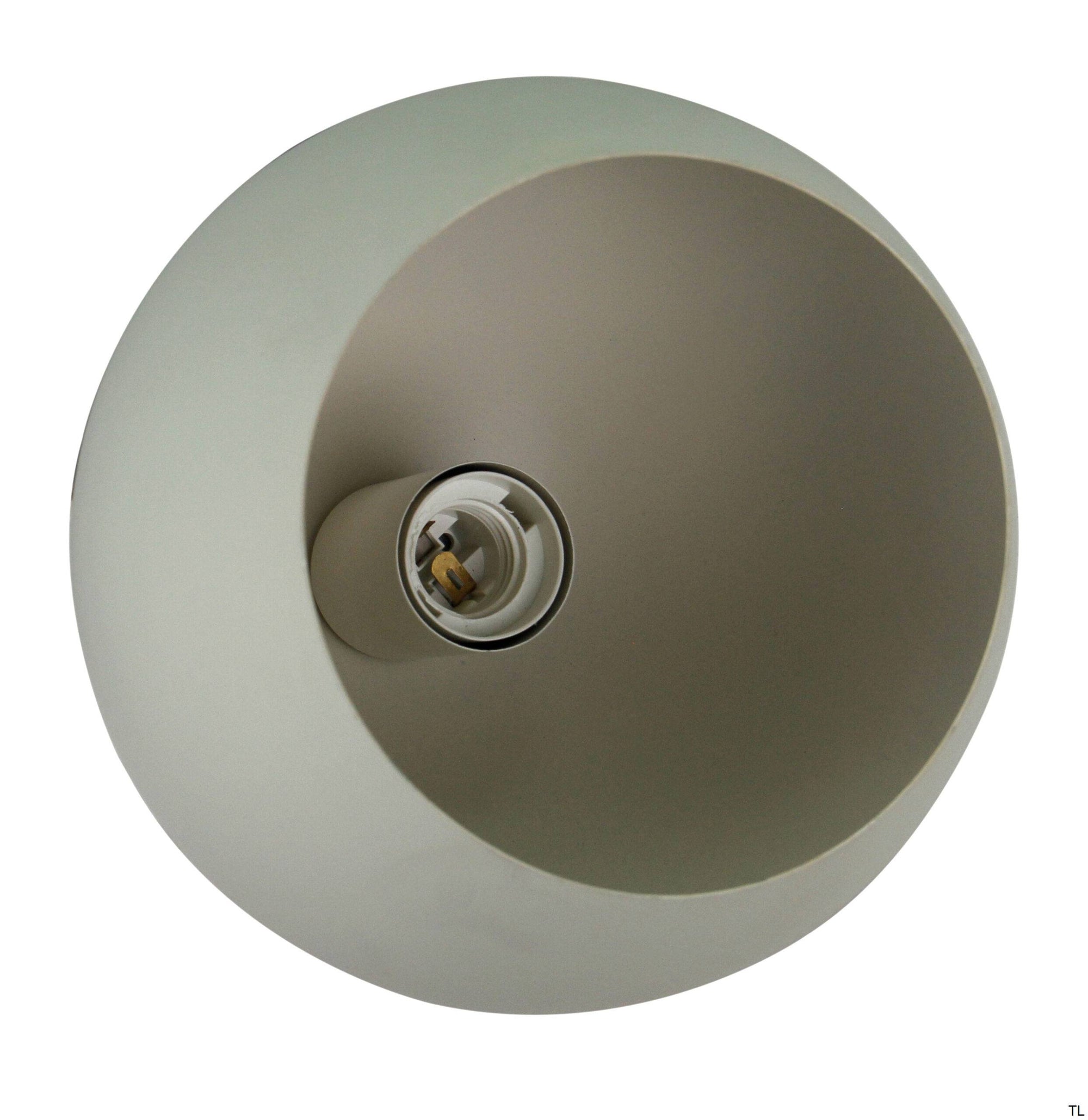 Chericoni Occhio tafellamp, elegante ice green kleur, Ø 20 cm, ijzer en metaal, perfect voor woonkamer of slaapkamer