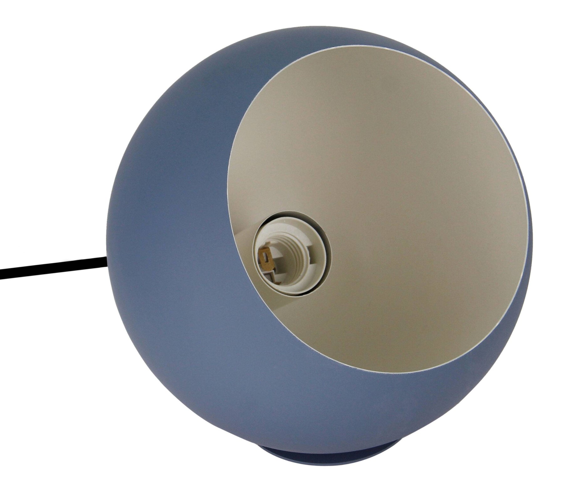 Occhio tafellamp van Chericoni, navy blue, Ø 20 cm, elegant design in ijzer en metaal, ideaal voor woonkamer of slaapkamer