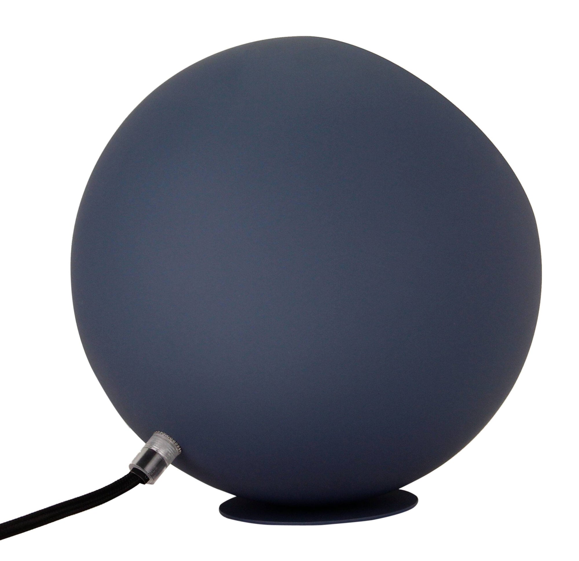 Chericoni Occhio tafellamp, navy blue kap, Ø 20 cm, modern ontwerp in metaal en ijzer, geschikt voor sfeervolle ruimtes