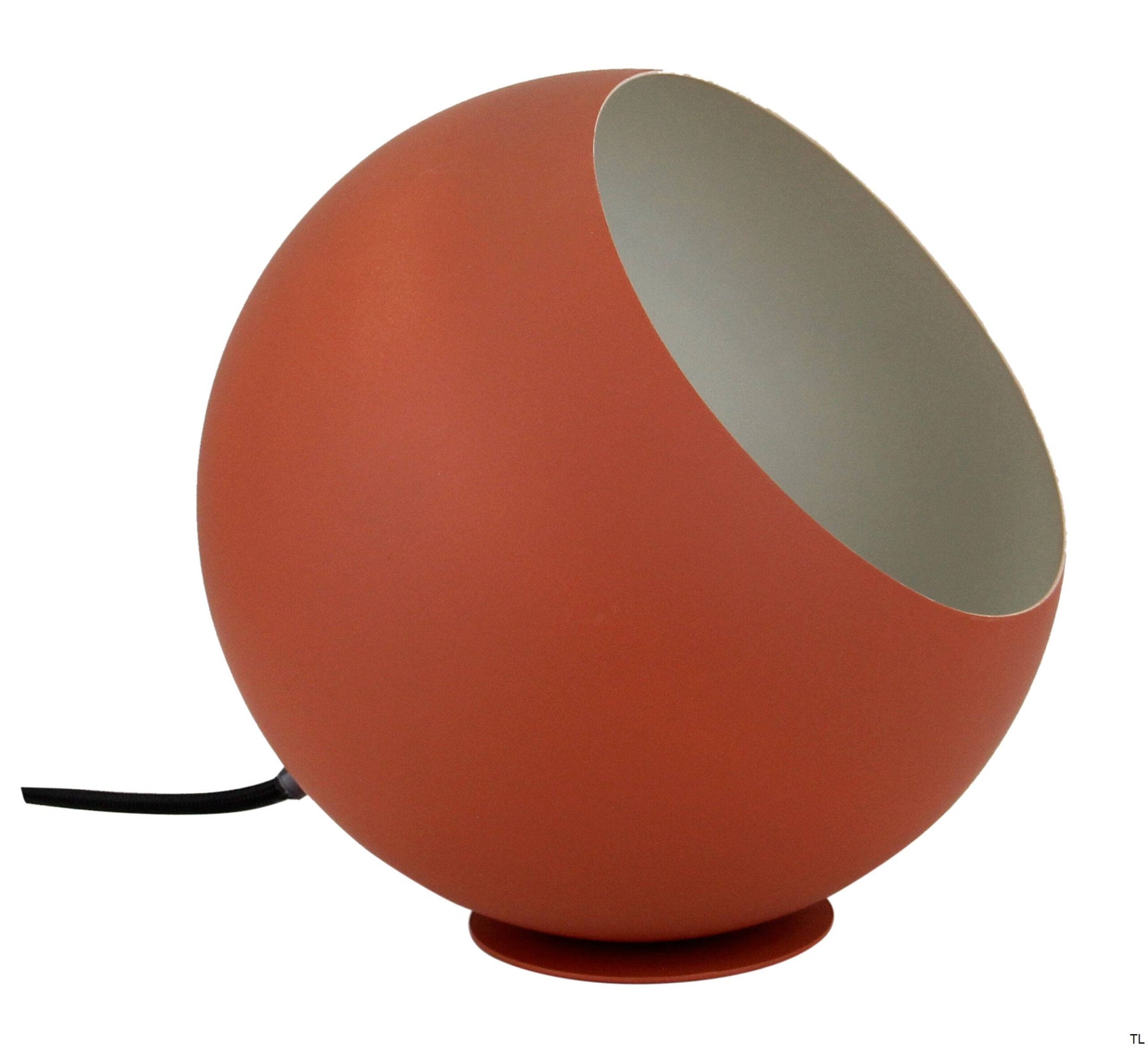 Chericoni Occhio tafellamp, Ø 20 cm, opvallend rood design, metaal en ijzer, ideaal voor woonkamer of slaapkamer