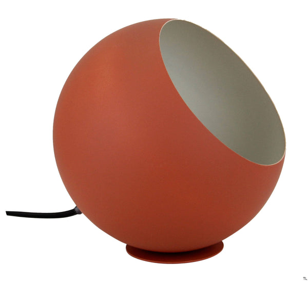 Chericoni Occhio tafellamp, Ø 20 cm, opvallend rood design, metaal en ijzer, ideaal voor woonkamer of slaapkamer