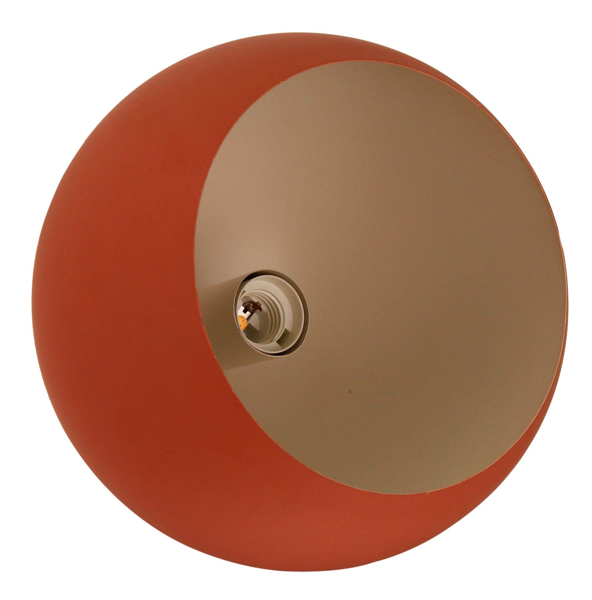 Occhio tafellamp van Chericoni, Ø 20 cm, rood kap, elegant ontwerp in ijzer en metaal, perfect voor elk interieur