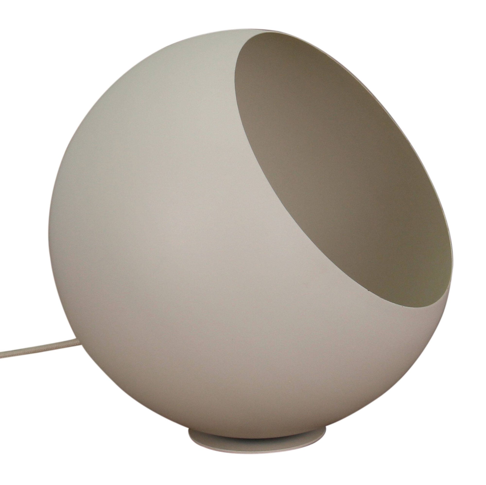 Chericoni Occhio tafellamp, Ø 25 cm, stijlvolle crème kleur, gemaakt van ijzer en metaal, perfect voor elke ruimte