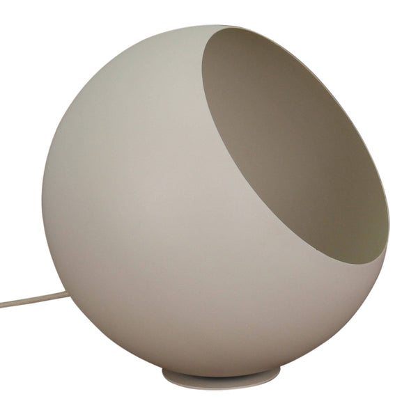 Chericoni Occhio tafellamp, Ø 25 cm, stijlvolle crème kleur, gemaakt van ijzer en metaal, perfect voor elke ruimte