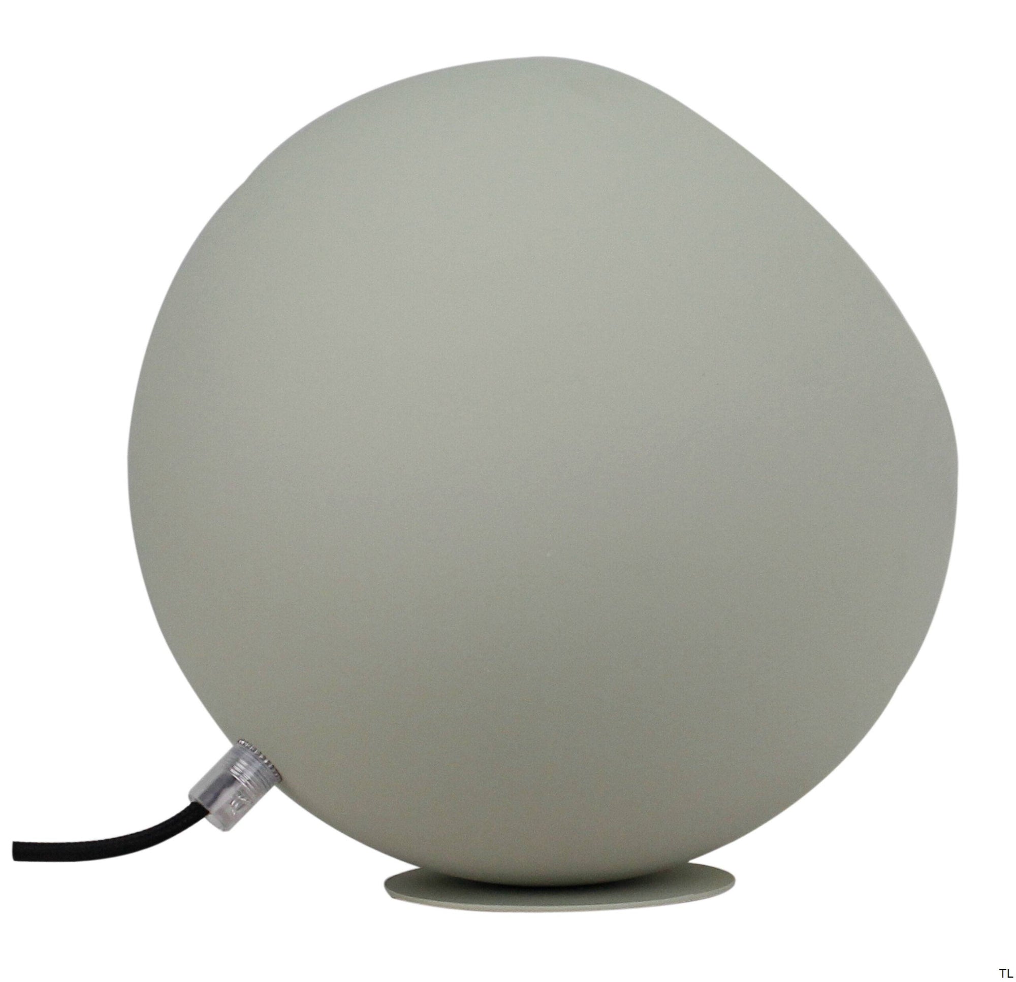 Chericoni Occhio tafellamp, Ø 25 cm, ice green kap, tijdloos en verfijnd ontwerp in metaal en ijzer