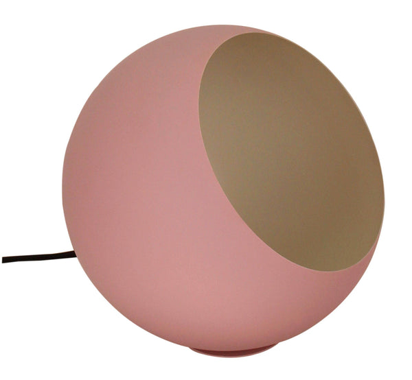 Chericoni Occhio tafellamp, roze design, Ø 25 cm, gemaakt van ijzer en metaal, perfect voor een kleurrijke touch in huis