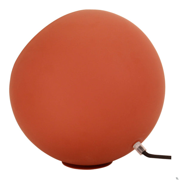 Chericoni Occhio tafellamp, Ø 25 cm, rode kap, een tijdloze keuze voor sfeervolle verlichting in elk interieur