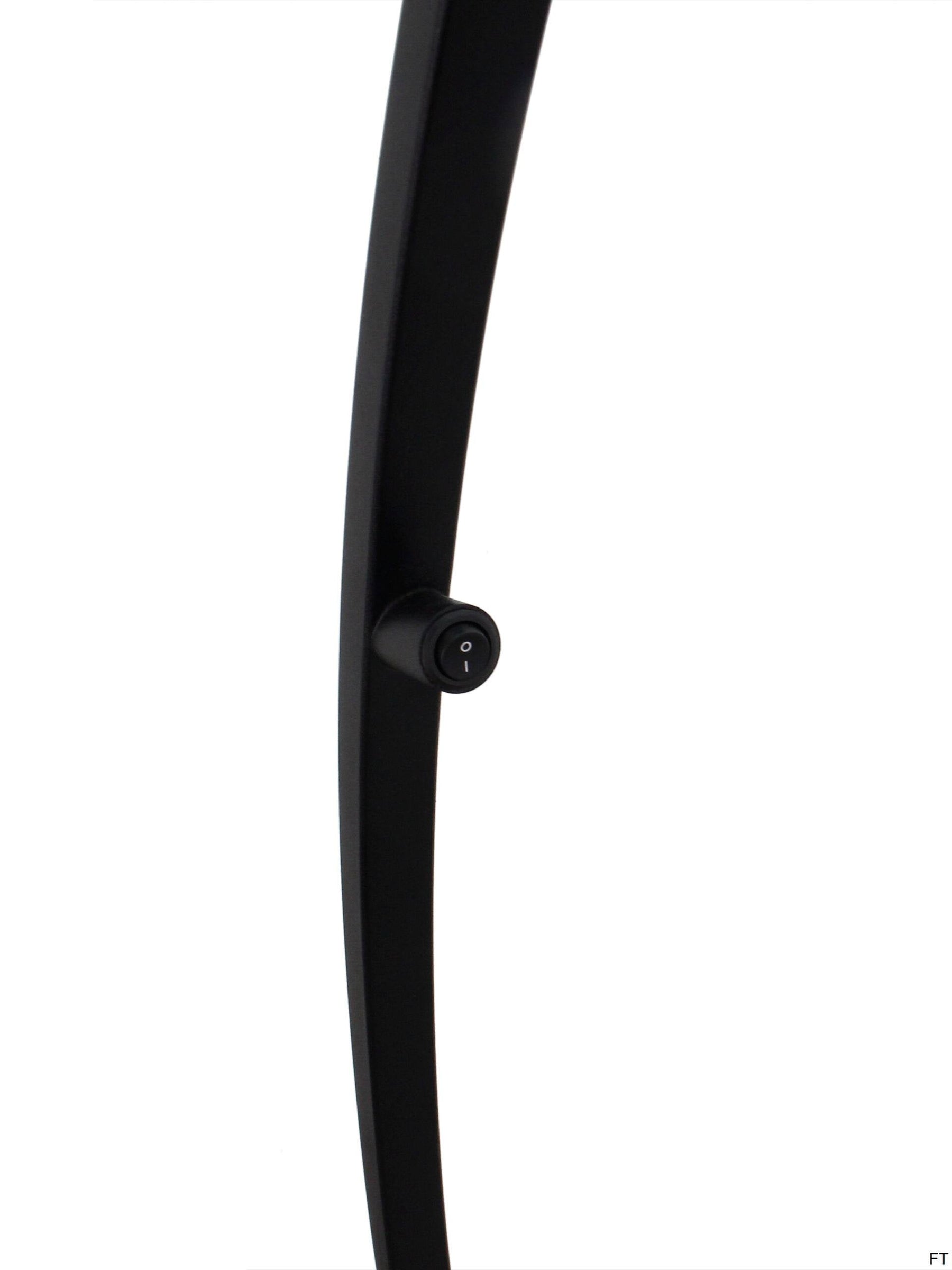 Elegante Chericoni Occhio vloerlamp, zwart design, 1 lichts, een perfecte keuze voor sfeervolle ruimtes.