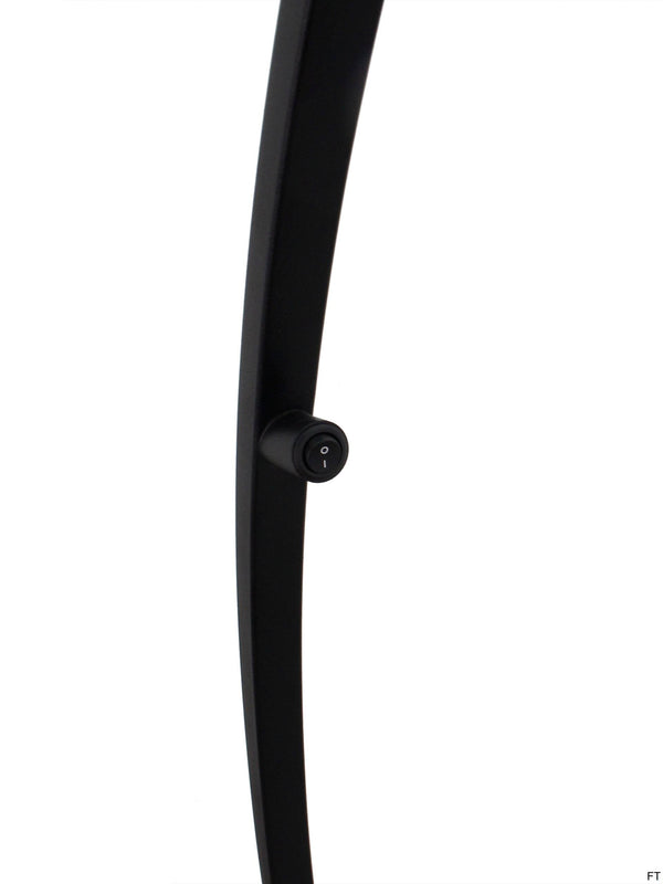 Elegante Chericoni Occhio vloerlamp, zwart design, 1 lichts, een perfecte keuze voor sfeervolle ruimtes.