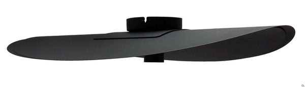 Chericoni Piatto plafondlamp, zwart, 1 lichts, E27 fitting, biedt sfeervolle en moderne verlichting.