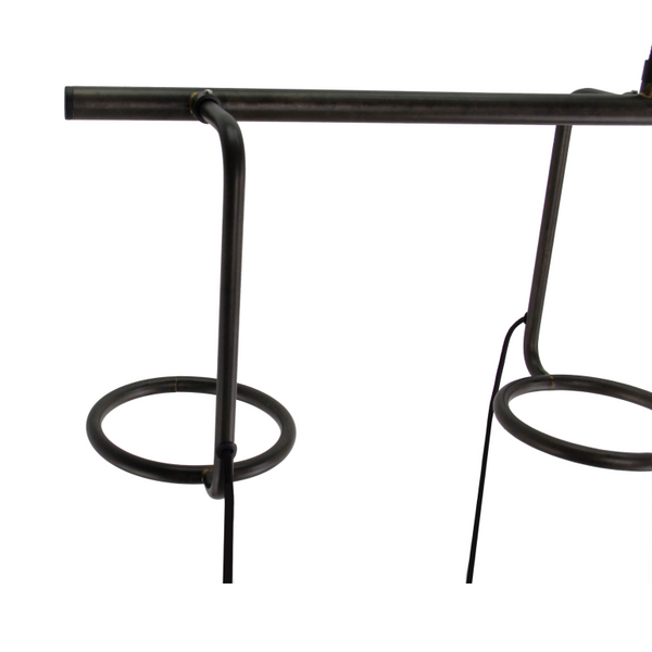 Elegante Chericoni Anello Hängelampe, 4-flammig, E27, schwarz. Ihre moderne Form sorgt für stilvolle Lichtakzente und unterstreicht ein zeitgemäßes Wohnambiente.