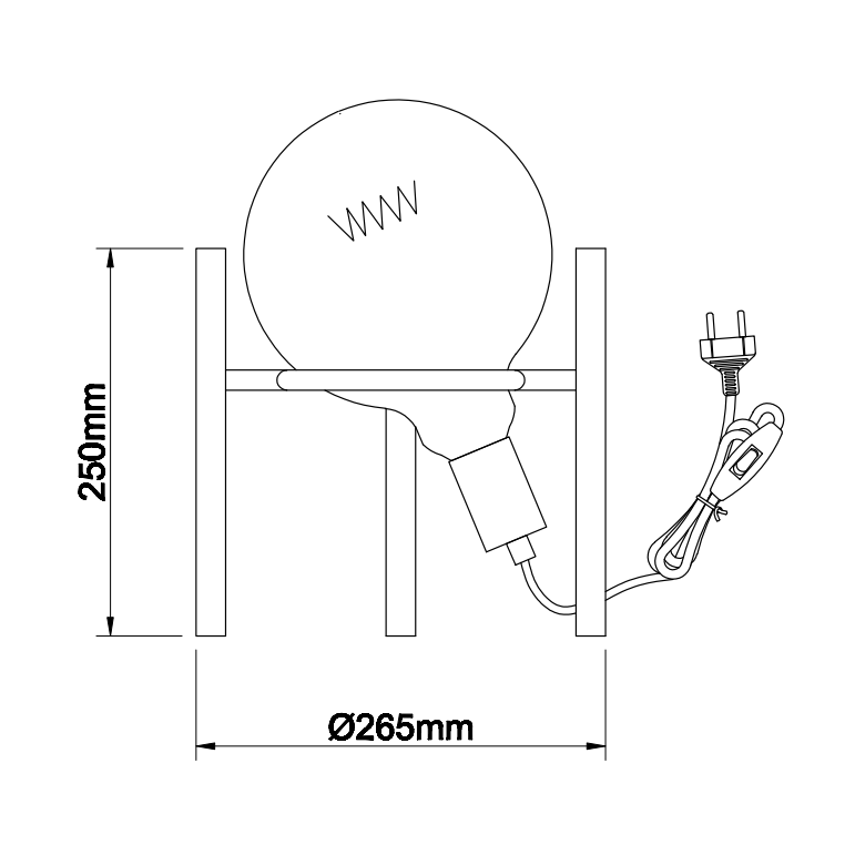 Die Anello Tischlampe von Chericoni, Ø30 cm, 1-flammig, E27, schwarz, bietet warmes Licht und passt perfekt in moderne Einrichtungsstile.