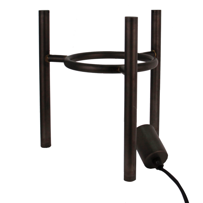 Chericoni Anello Tischlampe, Ø30 cm, 1-flammig, schwarz. Ihr modernes, rundes Design macht sie zu einem dekorativen Blickfang in jedem Raum.