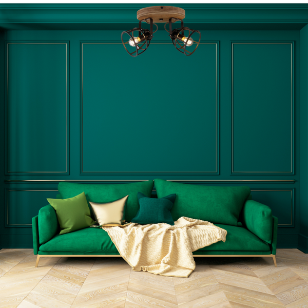 Compacte Chericoni Aperto plafondspot, zwart design, 2 lichts, Ø12 cm, ideaal voor functionele verlichting.