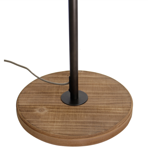 Minimalistische zwarte Chericoni Aperto vloerlamp, 153 cm hoog, met 2 lichtpunten en een E14 fitting. Perfect voor elke ruimte