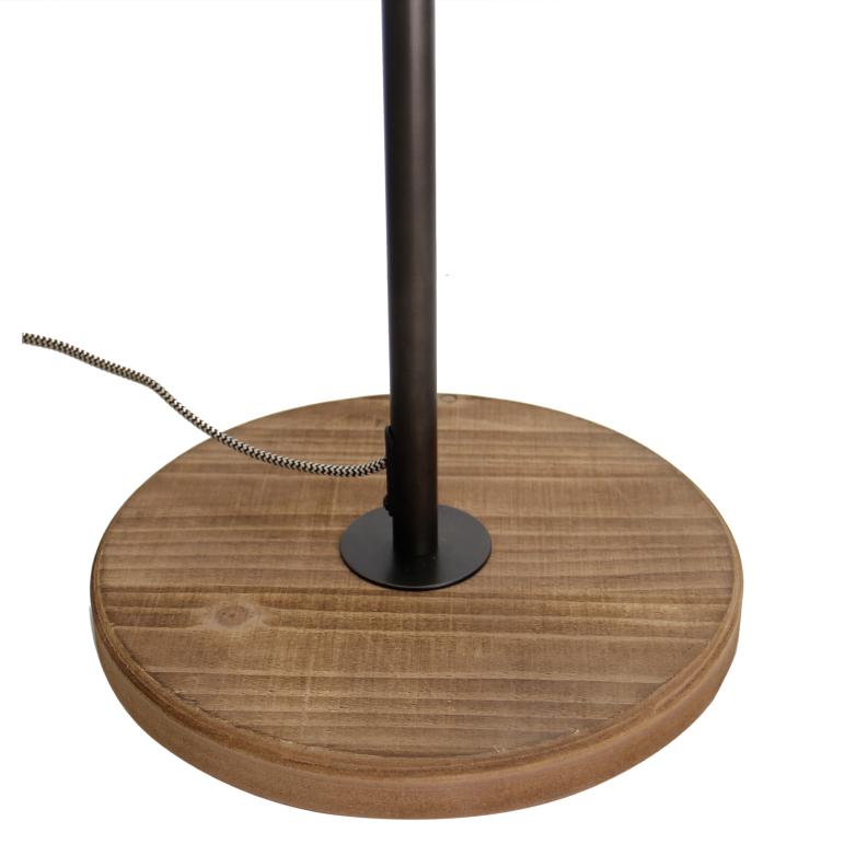 Minimalistische zwarte Chericoni Aperto vloerlamp, 153 cm hoog, met 2 lichtpunten en een E14 fitting. Perfect voor elke ruimte