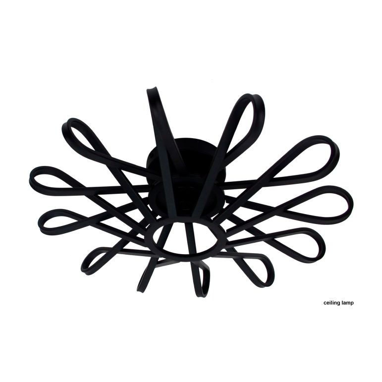 Die Chericoni Arco Deckenleuchte in Schwarz sorgt mit ihrem 45 cm großen Schirm für stilvolle und gleichmäßige Ausleuchtung.