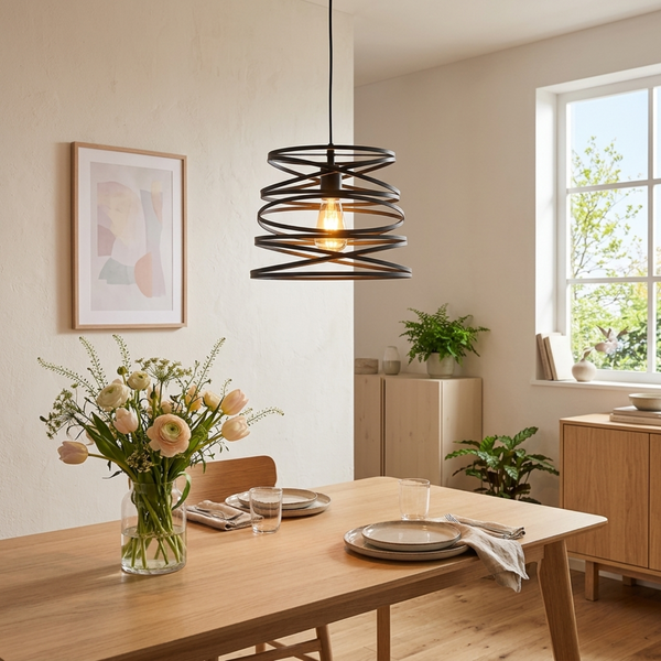 Chericoni Asti Pendant Lamp - 1 light - Ø 35 cm - Black - Made of Iron & Metal