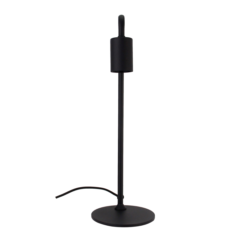 Schwarze Chericoni Basic Tischlampe, 40 cm hoch, edles Design für Wohnzimmer, Büro oder Schlafzimmer.